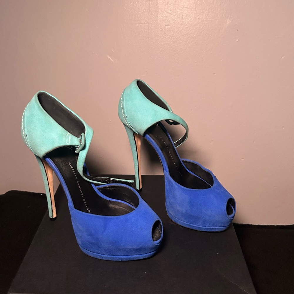 Giuseppe Zanotti : Blue & Turquoise High heel Pumps